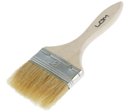 Кисть плоская деревянная ручка 75мм