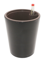 Горшок 9001 Стекло Чёрный 1,5лит (с автополивом)