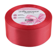 Лента Атласная 40мм*25ярд Коралловая