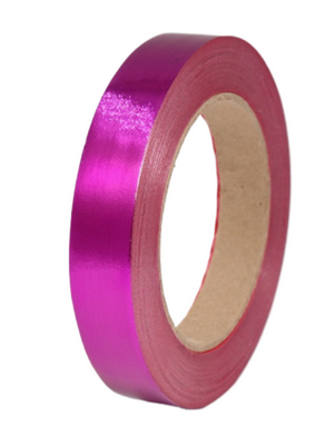 Лента Металл 2см 50ярд Малиновая