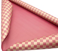 Бумага крафт Винтаж ромбы золото/бордовый 70см*8,5м