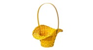 Корзина плетеная Бамбук D-21/13/Н14*29см Жёлтая Шляпка