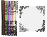 Пленка матовая Ажур Чёрный-Золото 60см/200гр