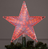 Верхушка на ёлку Звезда светодиодная 22см Арт-1354075/6 (провод 2м)