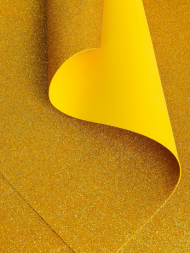 Фоамиран 1,2мм Глиттер Золото 60*70см (1уп/10шт)