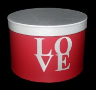 Коробка LOVE Круглая №1 L20см W20см H14см