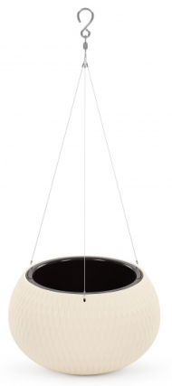 Горшок Жемчужина подвесной 7лит Бежевый М-8725 (с подвесом - трос)