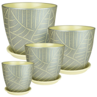 Кашпо Бутон №-РС-160 Листья №-4 (D-21см-5л)