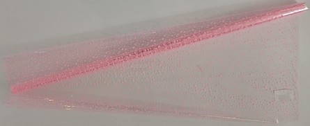 Пленка прозрачная с рисунком Снег Розовая 70см/200гр