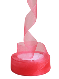 Лента Органза 24мм*25ярд Винная Лента Органза 24мм*25ярд Винная