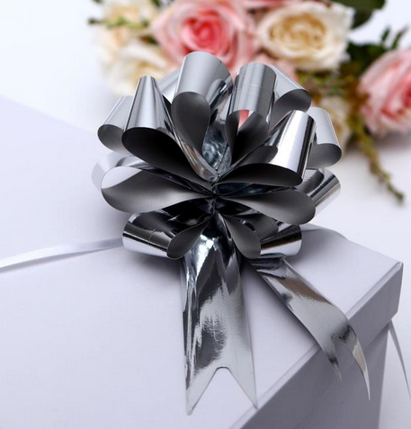 Бант Шар 3,2см металлик Серебро Арт-817835