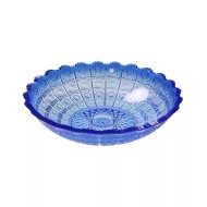 Блюдо пластиковое Афродита Синее Арт-М-5976 (D-27,5см)