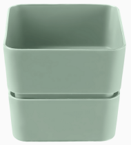 Горшок Фиори 0,45лит Нефрит (с дренажной системой)