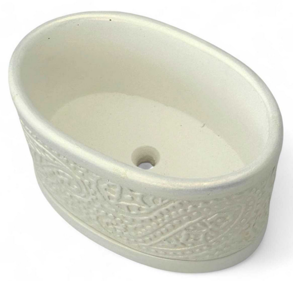 Кашпо Пейсли Жемчуг L-15см Арт-0707