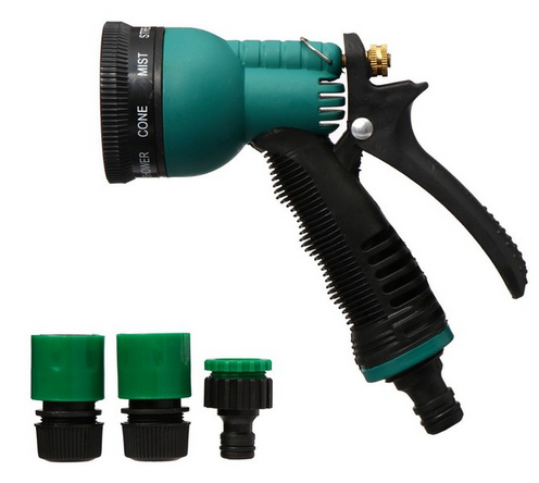 Набор поливочный Greengo Пистолет распылитель + коннекторы Арт-2710217