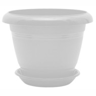 Горшок Фестона 2,1лит D-19см Прозрачный с поддоном