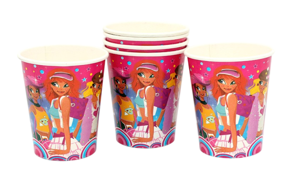 Стакан бумажный Модницы 225мл*6шт Арт-467196