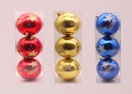 Ёлочное украшение Шары (10см/3шт) Арт-350188