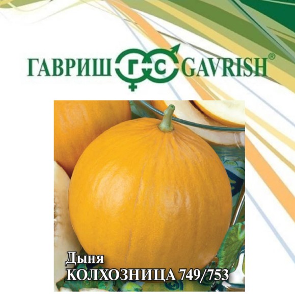 Дыня 10гр Колхозница ЦВ/П (ГАВРИШ) среднеспелый