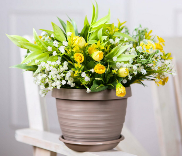 Горшок Толедо 3лит D-20см Фраппе с поддоном