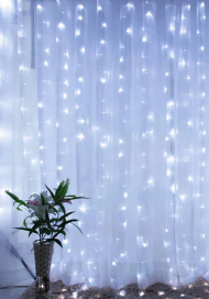 Электрогирлянда Штора 300*200см Дождик Белая