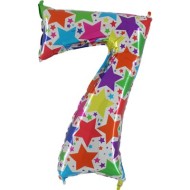 Шар ЦИФРА фольгированный № 7 40"102см дизайнерская