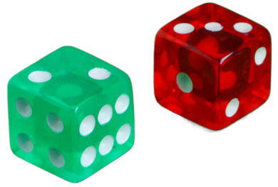 Кости игральные 1,6*1,6см Набор 2шт (Цена за набор)