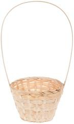 Корзина плетеная Бамбук D-13/H-9.5/28см Натуральная