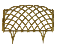 Заборчик пластиковый Диадема Золотистый 450*320мм (6секций)