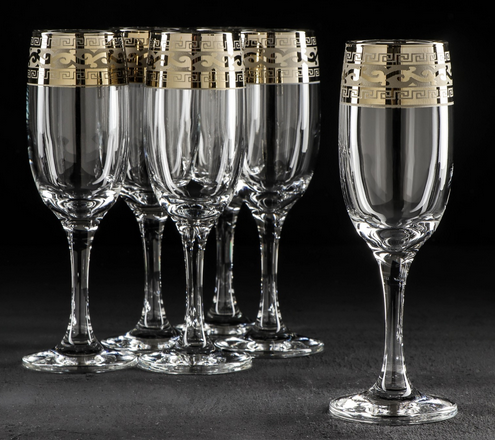 Набор Фужеров для Шампанского Версаче 190мл (1уп/6шт) Арт-3565524