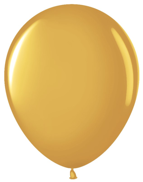 Шар латексный 12/30см металлик Золото 1уп/50шт Арт 711014-50
