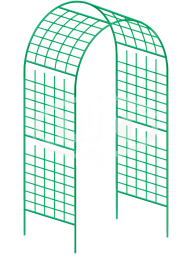 Арка садовая разборная Сетка 230×125×50см металл