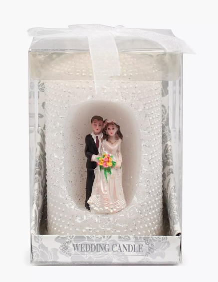 Свеча Жених с невестой 6*10см Арт-SA-33476