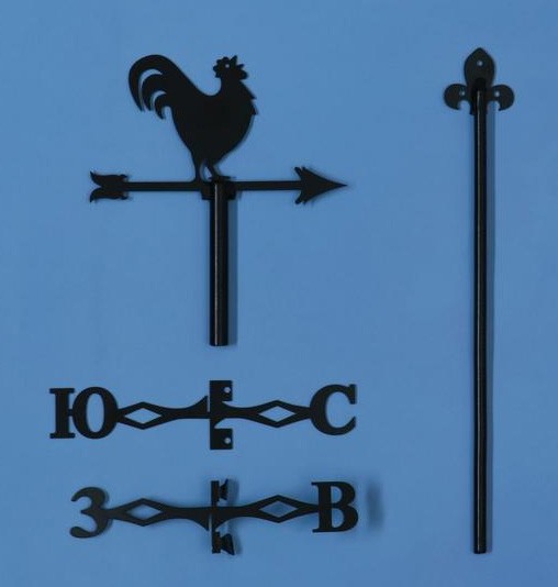 Флюгер Петух Ку-ка-ре-ку 15*25см 3723438