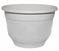 Горшок Флокс 5,5лит Белый с поддоном (D-240мм)