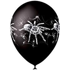 Шар латексный 12/30см металлик Паук 1уп/25шт Арт 050252
