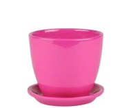 Кашпо Бутон №-ГЛ-04 Глянец Розовое №3 (D-18см/3,8л) Кашпо Бутон №-ГЛ-04 Глянец Розовое №3 (D-18см/3,8л)