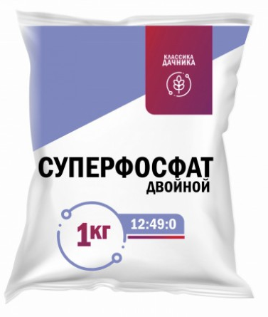 Удобрение Суперфосфат Двойной 1кг Классика Дачника (1уп/30шт)
