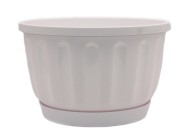 Горшок Терракот подвесной 200мм Белый высота 14 см