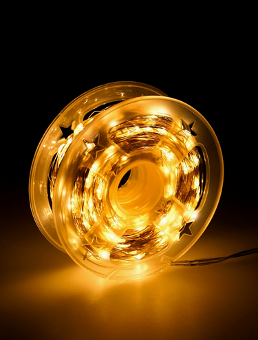 Электрогирлянда 80м 500ламп Жёлтый свет MILED на бабине Арт-3043