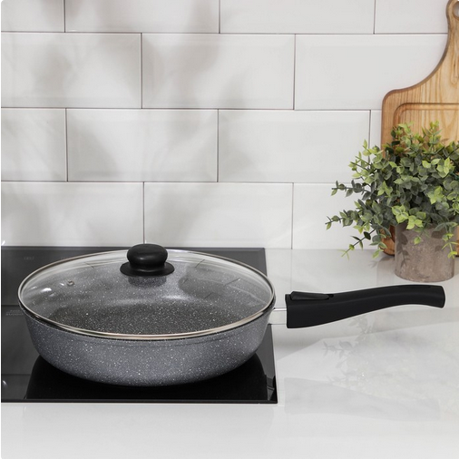 Сковорода Марбл Доляна 28см стекляная крышка Арт-7532505 Сковорода Марбл Доляна 28см стекляная крышка Арт-7532505