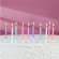 Свечи для торта Неоновые с подставкой 10шт Арт-3119580