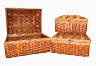 Корзина плетеная хозяйственная КY-30385 26см-50см-36см №3