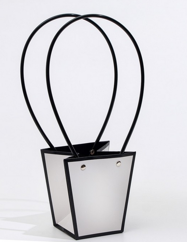 Сумочка для горшечных цветов 120*80*125мм Белая Арт-7386384