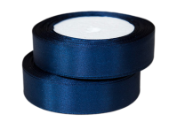 Лента Атласная 25мм*22ярд Тёмно-Синяя