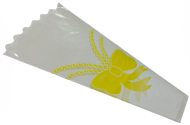 Конус рис/рис 30/60 Бант Жёлтый (1уп/100шт) Цена за 1шт