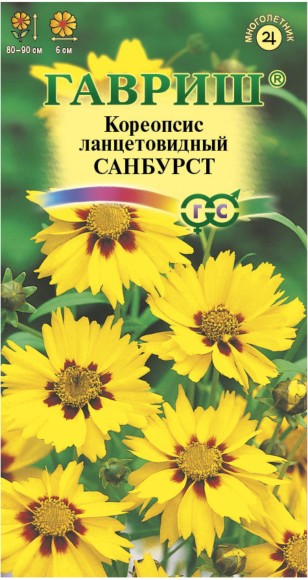 Цветы Кореопсис Санбурст ланцетовидный ЦВ/П (ГАВРИШ) 0,1гр многолетник 80-90см