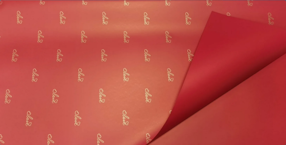 Пленка Листами Матовая однотонная Вместе навсегда Красная 58/58см(1уп/20шт)