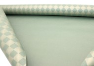 Бумага крафт Винтаж ромбы золото/темно-зеленый 70см*8,5м