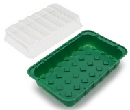 Набор Парник под Торфяные таблетки 5шт 30-36мм*24ячеек (с крышкой) 240*170*55мм